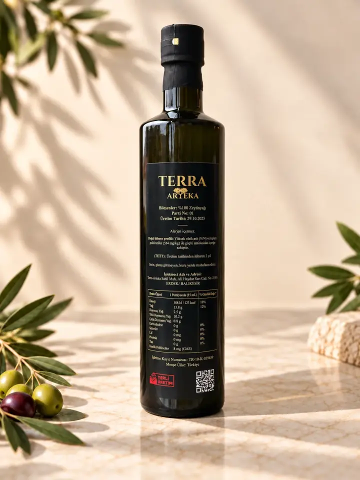 750ml – 2025 Sezon Erken Hasat Zeytinyağı